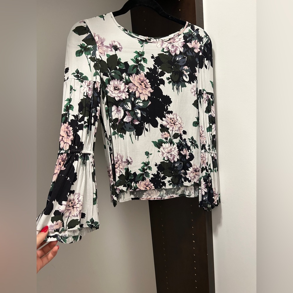 Club Monaco Floral Blouse